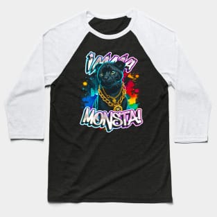 Imma Monsta! PANTHER | Blacktee | by Asarteon Baseball T-Shirt